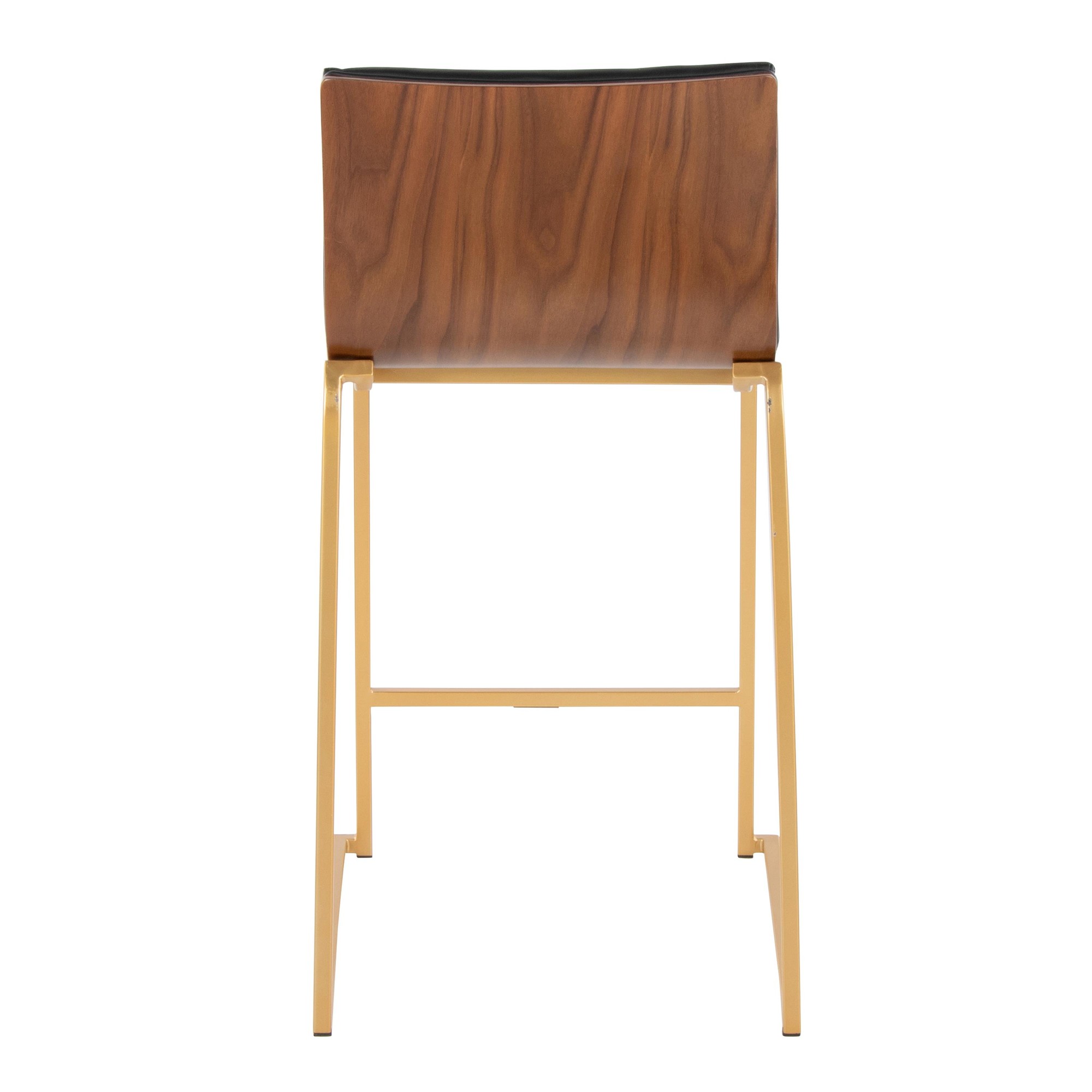 Mason Mara 26 Contemporary Gold and Black Counter Stools (Set of 2) 7 Mason Mara 26 Contemporary Gold and Black Counter Stools (Set of 2) - Image 7