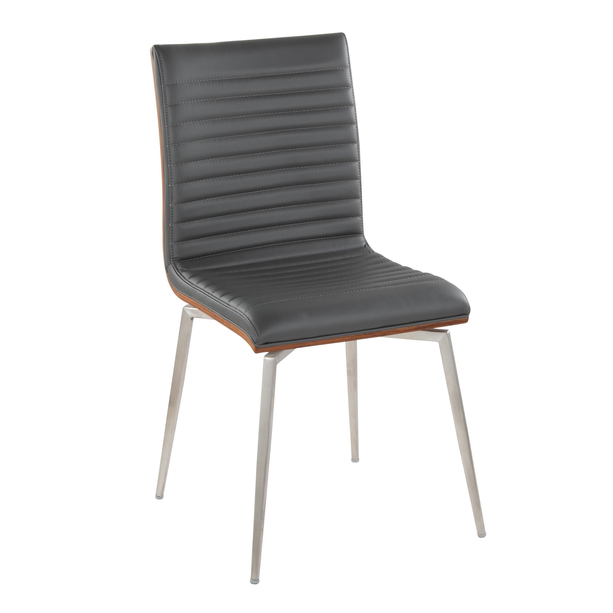 Mason Walnut and Grey Contemporary Swivel Accent Chair (Set of 2) 10 Mason Walnut and Grey Contemporary Swivel Accent Chair (Set of 2) - Image 10