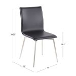 Mason White Faux Leather Contemporary Swivel Chairs (Set of 2)