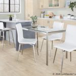 Mason White Faux Leather Contemporary Swivel Chairs (Set of 2)