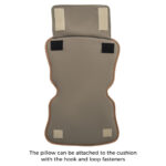 Massage Chair Headrest Pillow with Foldable PU Cushion Support