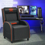 Massage Recliner Chair with Adjustable Backrest for Home Theater Blue