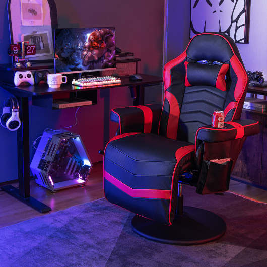 Massage Reclining Gaming Chair with Adjustable Height, Footrest, and Reclining Backrest 15 Massage Reclining Gaming Chair with Adjustable Height, Footrest, and Reclining Backrest - Image 15