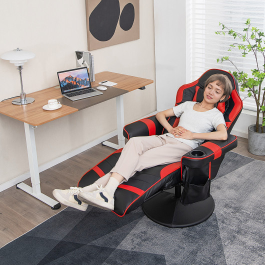 Massage Reclining Gaming Chair with Adjustable Height, Footrest, and Reclining Backrest 16 Massage Reclining Gaming Chair with Adjustable Height, Footrest, and Reclining Backrest - Image 16