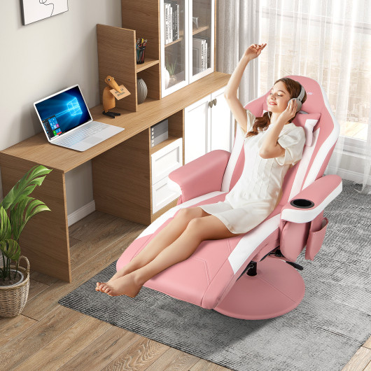 Massage Reclining Gaming Chair with Adjustable Height, Footrest, and Reclining Backrest 22 Massage Reclining Gaming Chair with Adjustable Height, Footrest, and Reclining Backrest - Image 22