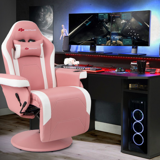 Massage Reclining Gaming Chair with Adjustable Height, Footrest, and Reclining Backrest 23 Massage Reclining Gaming Chair with Adjustable Height, Footrest, and Reclining Backrest - Image 23