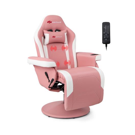 Massage Reclining Gaming Chair with Adjustable Height, Footrest, and Reclining Backrest 24 Massage Reclining Gaming Chair with Adjustable Height, Footrest, and Reclining Backrest - Image 24