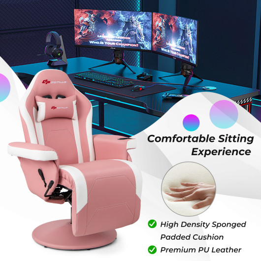 Massage Reclining Gaming Chair with Adjustable Height, Footrest, and Reclining Backrest 27 Massage Reclining Gaming Chair with Adjustable Height, Footrest, and Reclining Backrest - Image 27