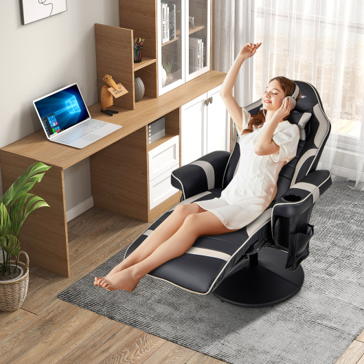 Massage Reclining Gaming Chair with Adjustable Height, Footrest, and Reclining Backrest 29 Massage Reclining Gaming Chair with Adjustable Height, Footrest, and Reclining Backrest - Image 29