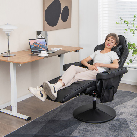 Massage Reclining Gaming Chair with Adjustable Height, Footrest, and Reclining Backrest 9 Massage Reclining Gaming Chair with Adjustable Height, Footrest, and Reclining Backrest - Image 9