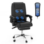 Massage Reclining Executive Chair with Footrest and Remote Control