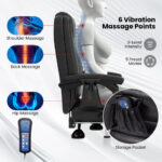 Massage Reclining Executive Chair with Footrest and Remote Control