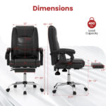 Massage Reclining Executive Chair with Footrest and Remote Control