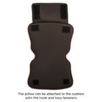 Massage Chair Headrest Pillow with Foldable PU Cushion Support