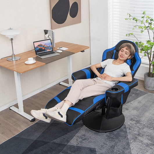 Massage Reclining Gaming Chair with Adjustable Height, Footrest, and Reclining Backrest 2 Massage Reclining Gaming Chair with Adjustable Height, Footrest, and Reclining Backrest - Image 2