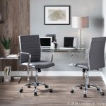 Master Grey Faux Leather Contemporary Swivel Office Chair 12 Master Grey Faux Leather Contemporary Swivel Office Chair