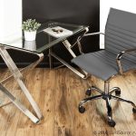 Master Grey Faux Leather Contemporary Swivel Office Chair 14 Master Grey Faux Leather Contemporary Swivel Office Chair