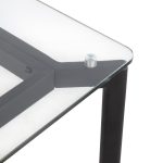 Masters Black Steel and Glass Contemporary Office Desk 27 Masters Black Steel and Glass Contemporary Office Desk