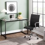 Masters Black Steel and Glass Contemporary Office Desk 17 Masters Black Steel and Glass Contemporary Office Desk