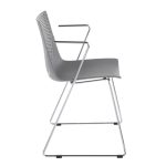 Matcha Grey Chrome Contemporary Accent Chairs (Set of 2) 13 Matcha Grey Chrome Contemporary Accent Chairs (Set of 2)