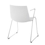 Matcha White Contemporary Chrome Accent Chairs (Set of 2) 16 Matcha White Contemporary Chrome Accent Chairs (Set of 2)
