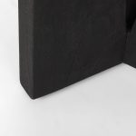 Mattius Black Wood Accent Table