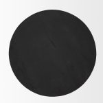 Mattius Black Wood Accent Table
