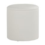 Maverick Cream Faux Leather Textured Contemporary Nesting Ottomans 18 Maverick Cream Faux Leather Textured Contemporary Nesting Ottomans