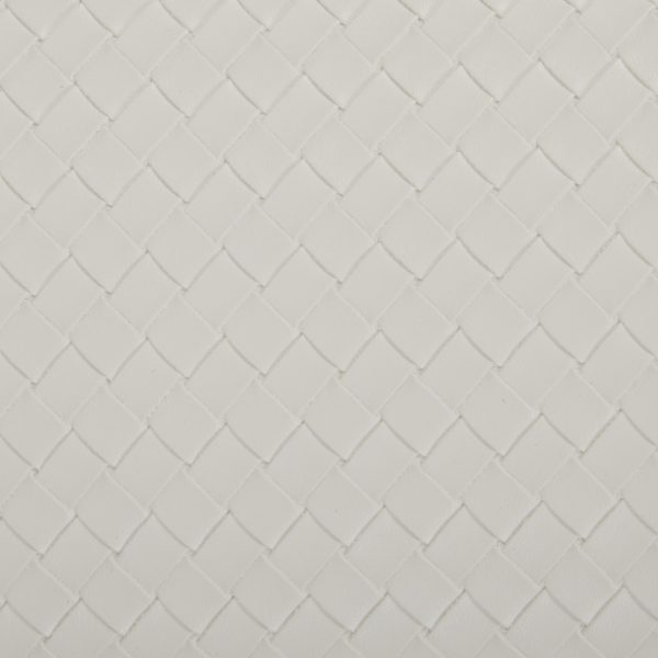 Maverick Cream Faux Leather Textured Contemporary Nesting Ottomans 9