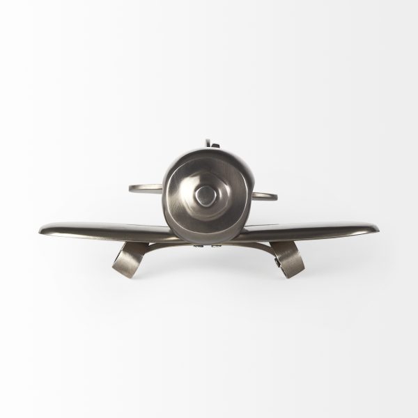 Maverick II 13L x 11W Gray Metal Fighter Plane 3