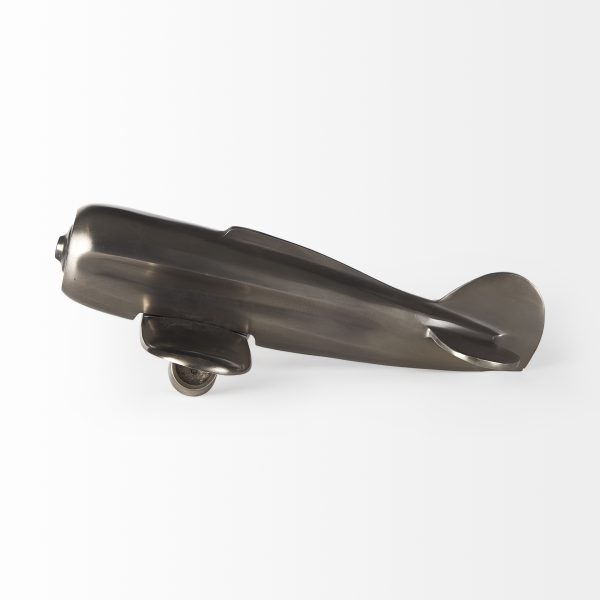 Maverick II 13L x 11W Gray Metal Fighter Plane 4