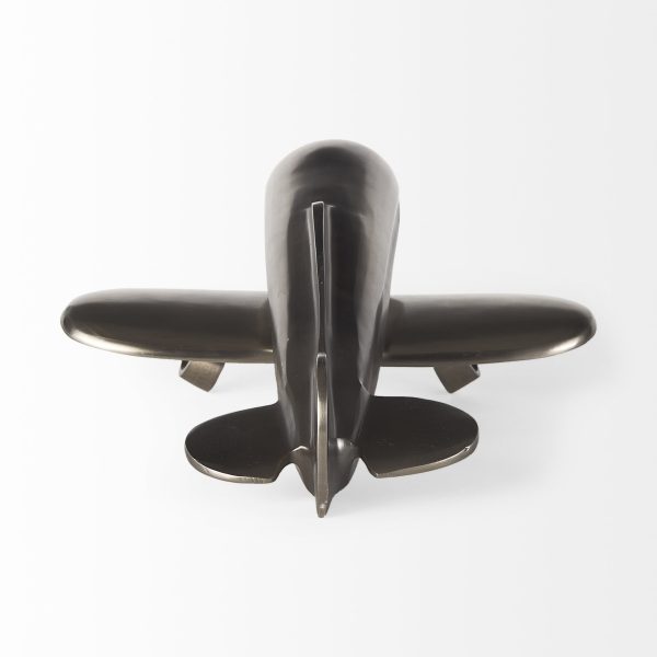 Maverick II 13L x 11W Gray Metal Fighter Plane 5