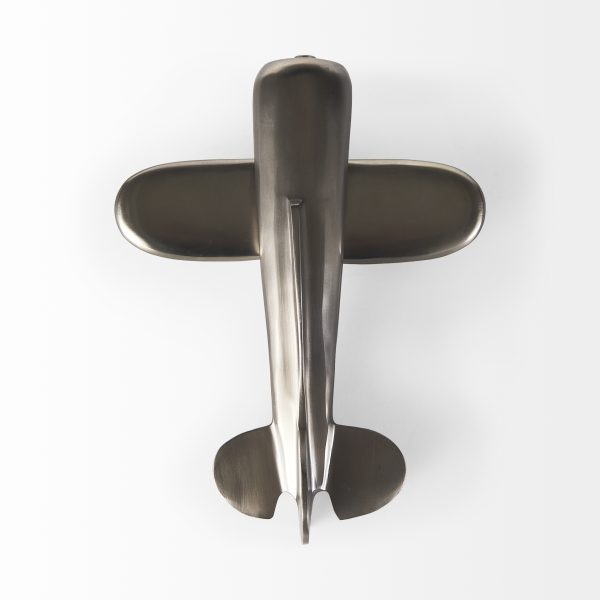 Maverick II 13L x 11W Gray Metal Fighter Plane 6