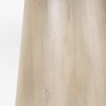 Maxwell 48L x 48W x 30H White Marble Round Top W/ Black Metal and Wood Pedestal Base Dining Table