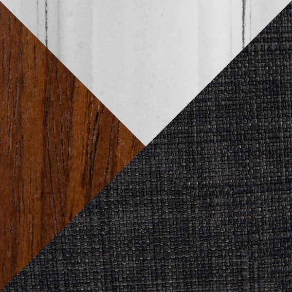 Maya 30 Mid Century Modern Walnut and Charcoal Barstools Set of 2 11