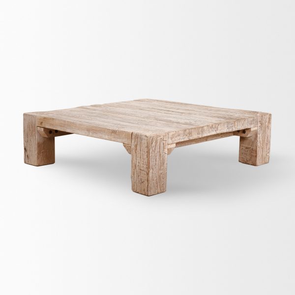 McArthur 48x48 Square Reclaimed Solid Wood Coffee Table 4