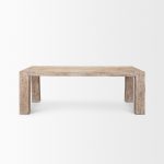 McArthur 84" Whitewash Reclaimed Wood Dining Table