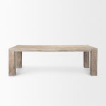 McArthur 94" Whitewash Reclaimed Wood Dining Table