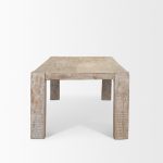 McArthur 94" Whitewash Reclaimed Wood Dining Table