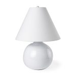 Mehdi White Ceramic Table Lamp