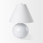 Mehdi White Ceramic Table Lamp