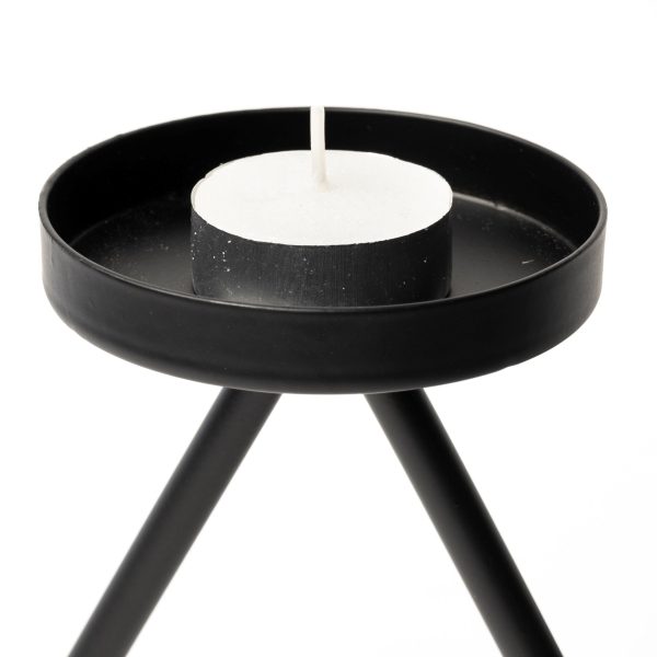 Meira Black Metal Seven Votive Table Candle Holder 4