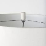Melanie 17.0L x 17.0W x 30.5H White Shade W/White Base Table Lamp