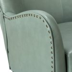 Meleagrides Sage Vegan Leather Wingback Armchair 10 Meleagrides Sage Vegan Leather Wingback Armchair