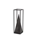 Memphis II (Medium) 4L x 4W Black Metal Pyramid In A Square Frame