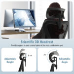 Ergonomic Mesh Office Chair with Adjustable Swivel and Rocking Backrest 14 Ergonomic Mesh Office Chair with Adjustable Swivel and Rocking Backrest