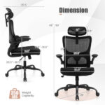 Ergonomic Mesh Office Chair with Lumbar Support and Flip-up Armrests 12 Ergonomic Mesh Office Chair with Lumbar Support and Flip-up Armrests