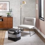 Metric Industrial Black and Antique Brass Adjustable Floor Lamp