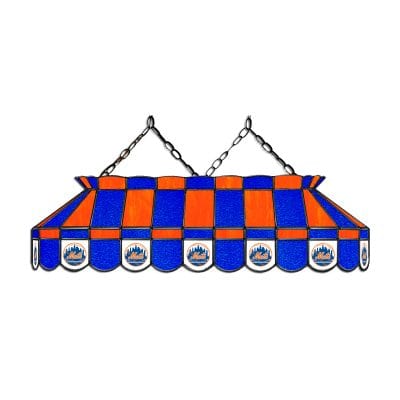 Mets 40 Inch Stained Glass Billiard Lamp