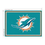Miami Dolphins 3x4 Spirit Area Rug